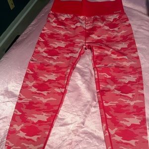 REEBOK Pink Camouflage Leggings